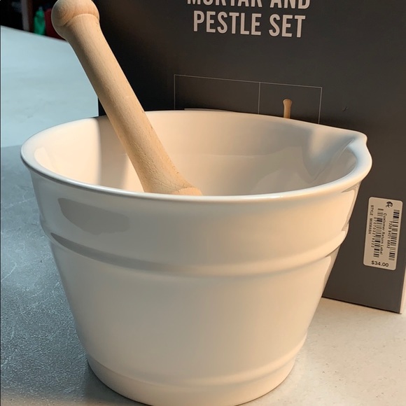 Stoneware Mortar & Pestle Set - Picture 4 of 9